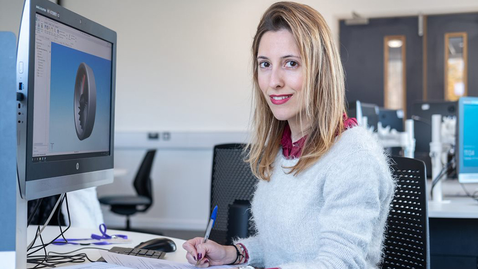 Aeronautics PhD student and WES Lboro member Dimitra Tsakmakidou